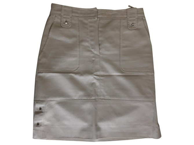 Louis Vuitton Skirts Beige Cotton  ref.128980