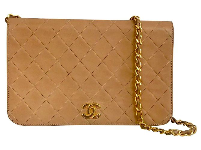 Sac wallet on Chain Chanel Beige