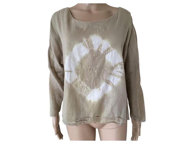 Autre Marque Tops Agenciesturquoise Beige Crudo