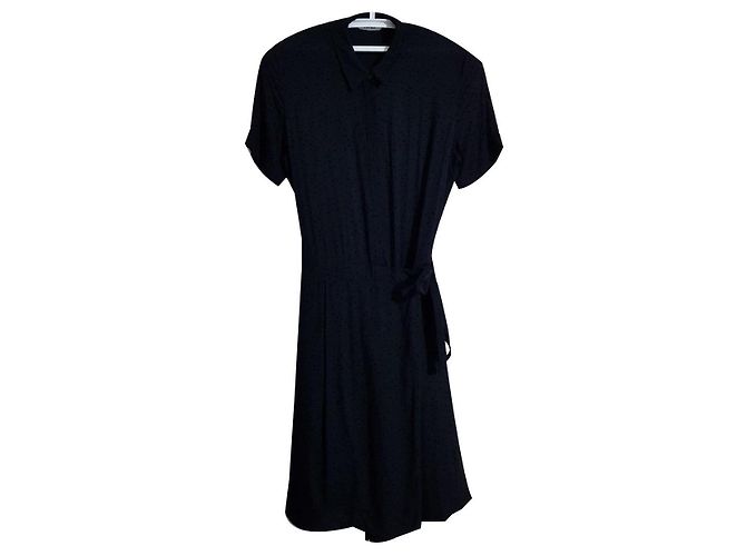 & Other Stories Schwarzes Viskose Kleid XS