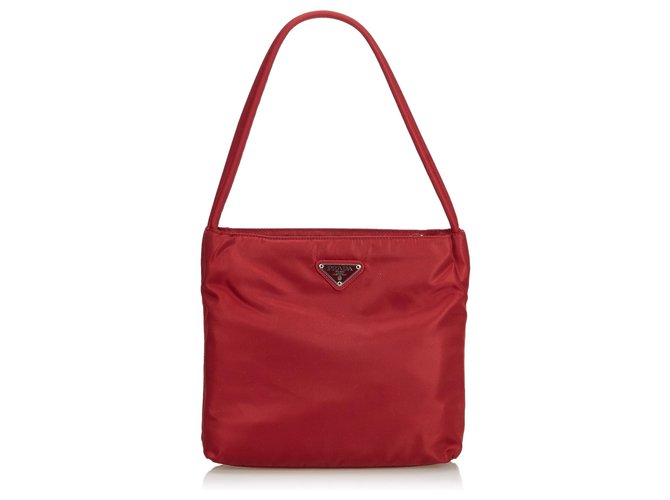 Prada Red Nylon Shoulder Bag Cloth  ref.129049