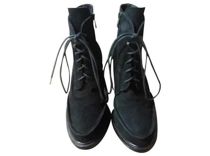 ann demeulemeester black boots