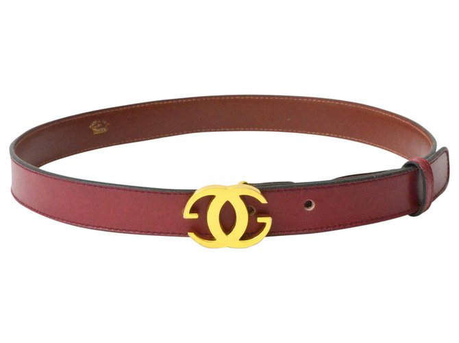 Gucci Leather Belt Red  ref.129179