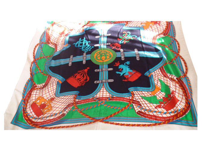 Hermès grande tenue Cachemire Multicolore  ref.129246
