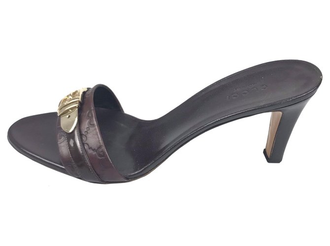 purple gucci heels