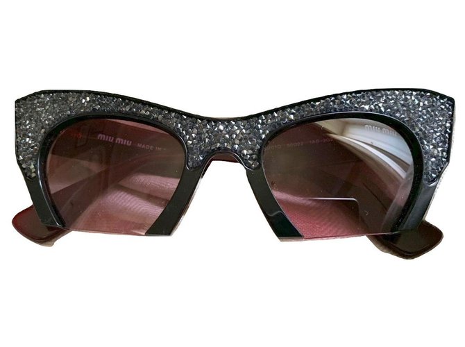 Miu Miu sunglasses Black Acetate  ref.129469