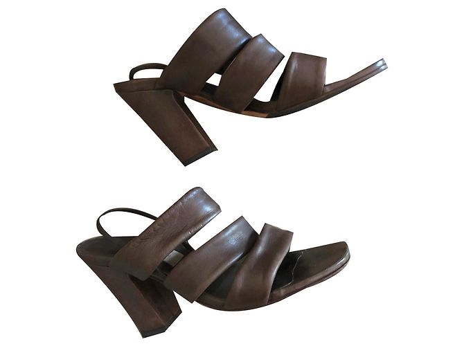 Sandalen Braun Fausto Santini T.38 Schokolade