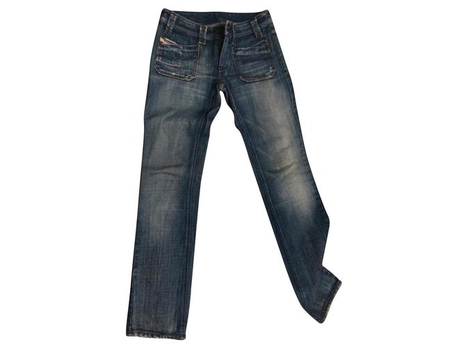 Diesel Pantaloni, ghette Blu Jeans  ref.129699