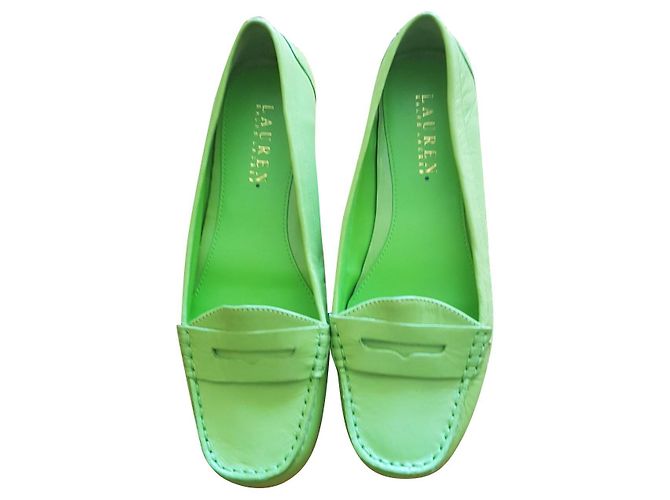 Mocasines Ralph Lauren Verdes de Piel Talla 7