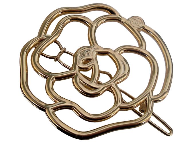 Chanel CAMELIA CLAMP Dourado