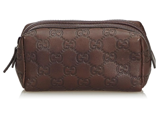 gucci leather pouch
