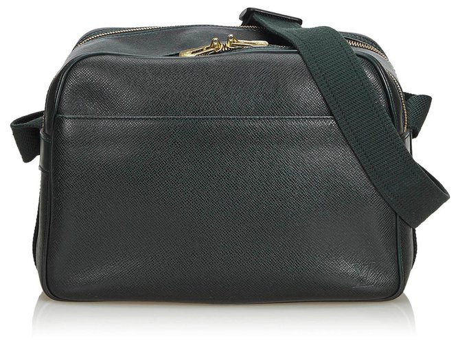 Louis Vuitton Green Reporter, PM Cuir Vert  ref.129988