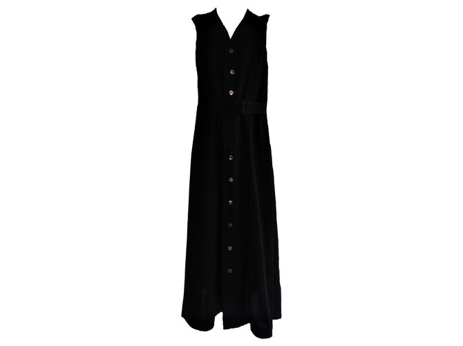 Comme des Garcons Maxi Dress Black Synthetic  ref.130012