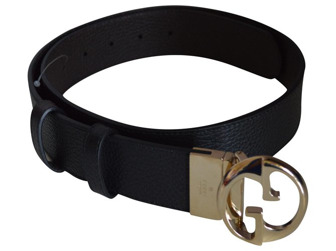 Gucci belt new Brown Black Leather  ref.130050