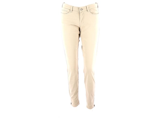 Comptoir Des Cotonniers Trousers Beige Cotton  ref.130058