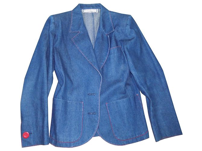 Yves Saint Laurent Jeansjacke Blau 