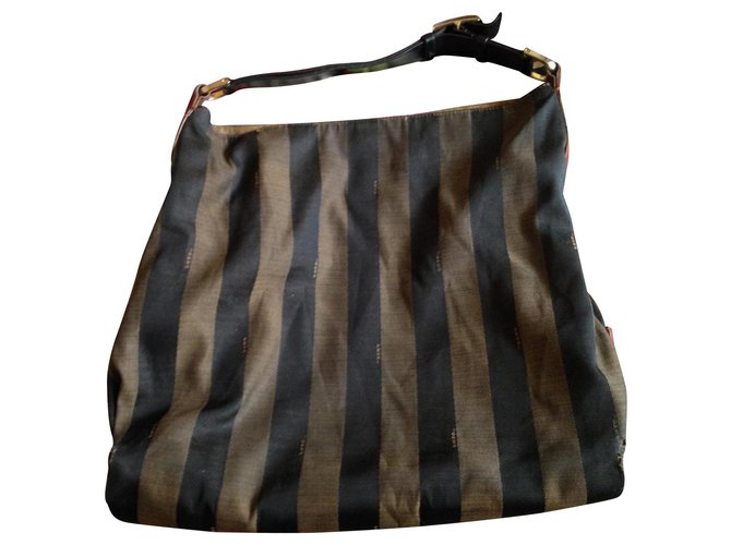 vintage Fendi shopping bag Brown Cloth ref.130319 - Joli Closet