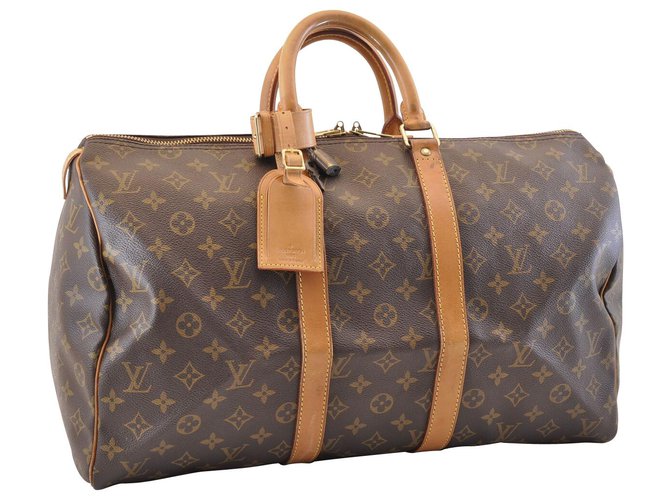 Louis Vuitton Keepall 45 Brown Cloth  ref.130341