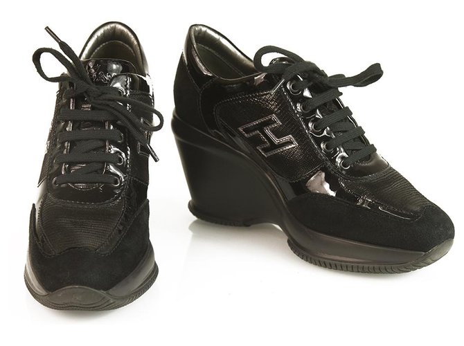 Hogan Sneakers Black Patent leather  ref.130348
