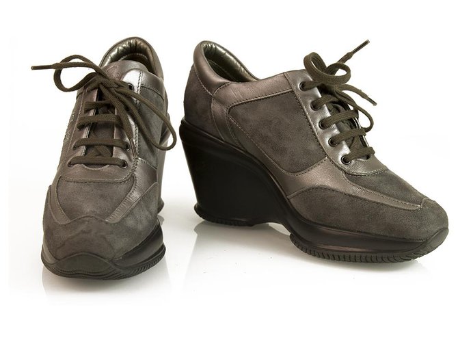 Hogan Sneakers Grey Suede  ref.130351