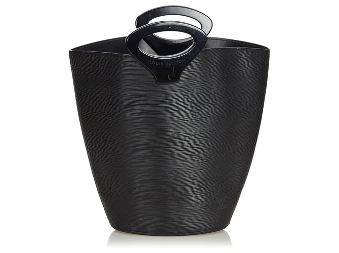 Louis Vuitton Black Epi Noctambule Sac à main Cuir Noir  ref.130461