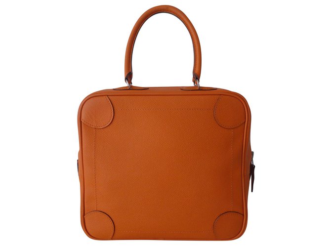 Hermès Hermes Omnibus II bag Orange Leather  ref.130495