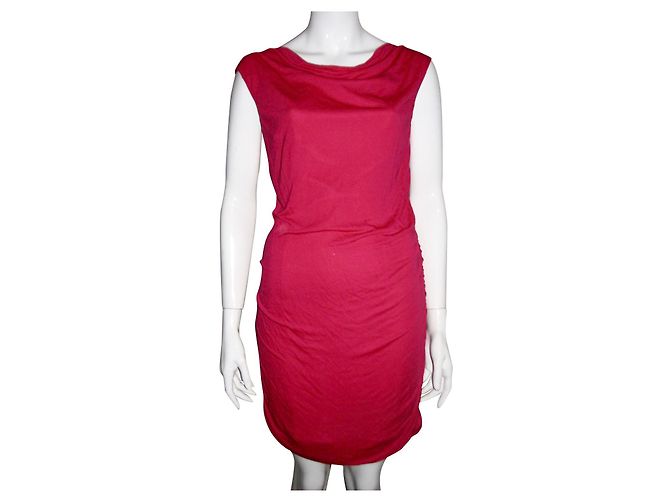 Vestido Alice by Temperley Fuchsia em Modal com Costas Baixas