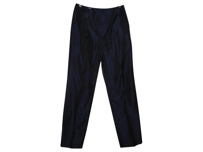 Cerruti 1881 Pantalons, leggings Polyester Bleu Marine  ref.130518