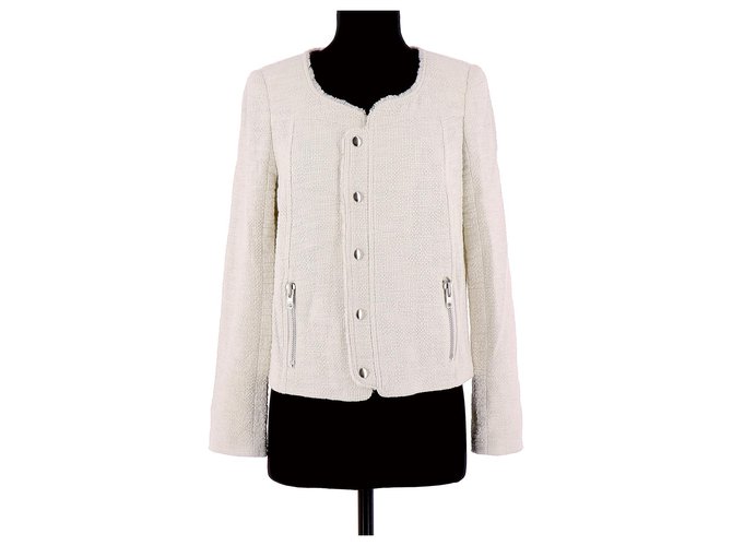 Bel Air Vest / Blazer White Cotton  ref.130537