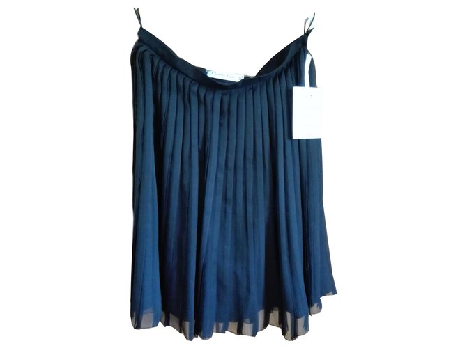 Christian Dior Skirts Black Silk  ref.130571