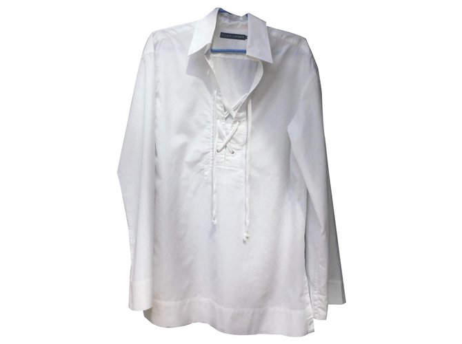 Ralph Lauren Shirt White Cotton  ref.130602
