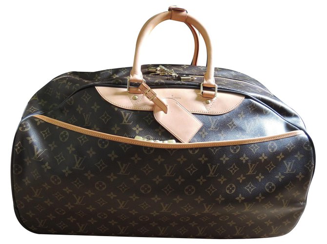 LOUIS VUITTON BAGAGE EOLE 60 Brown Leather Cloth  ref.130632