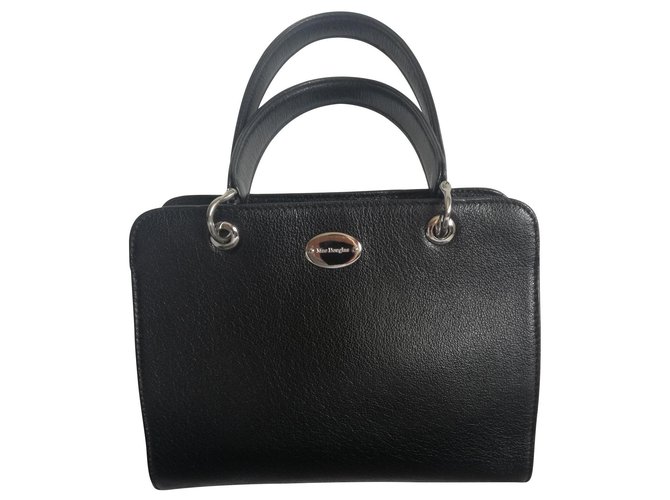 Wunderschöne "Mac Douglas" Tasche aus schwarz genarbtem Leder NEU  ref.130686