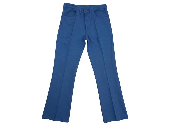 Levi's Pants Blue Linen  ref.130707