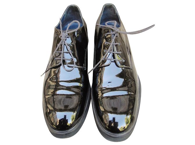 derbies vernis Studio Pollini état neuf Noir