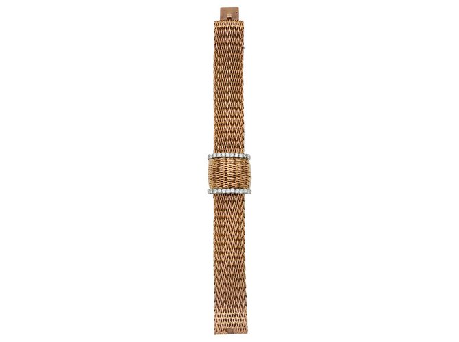 Jaeger Lecoultre Uhr in Gelbgold und Platin, Diamanten.  ref.130801