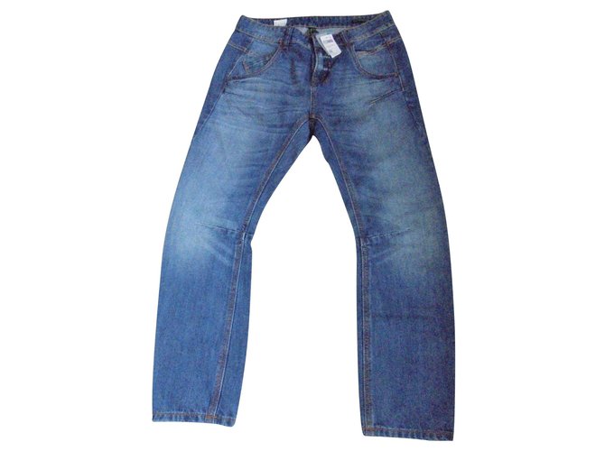 Autre Marque Jean, menino, frança, benetton Azul Jeans  ref.130818
