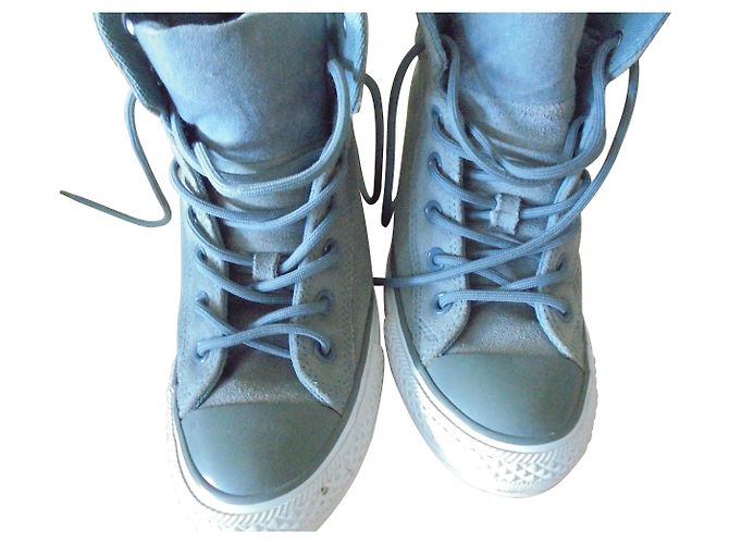 BASKETS MONTANTE CONVERSE EN DAIM Vert clair