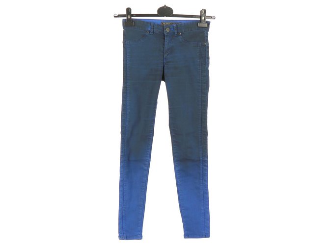 Ikks Pantalones Azul Algodón  ref.130899