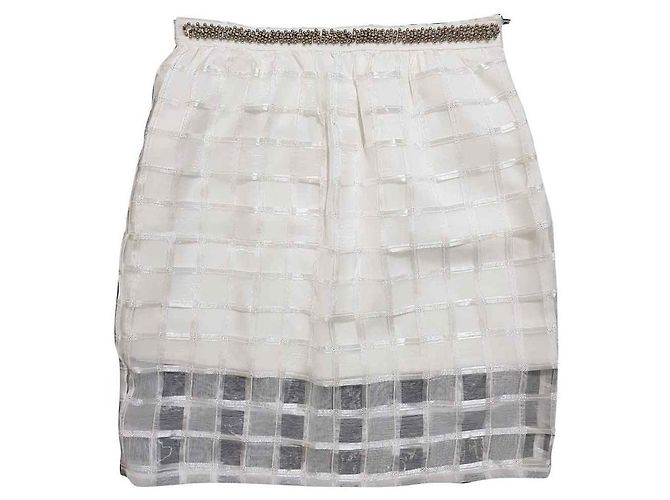 Autre Marque Brigitte Bardot Rock Weiß aus Polyester Größe S