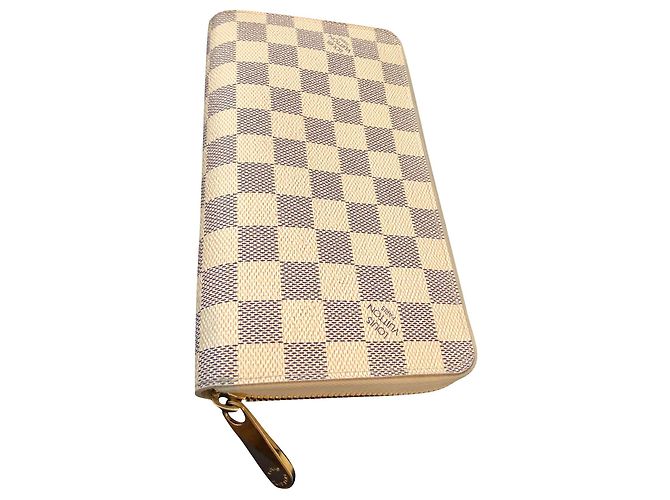 Borsa Louis Vuitton con cerniera e portafoglio Borsa Carrera Beige Grigio