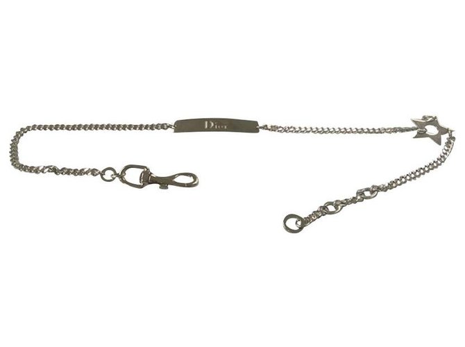 Dior belt Silvery Metal  ref.131034