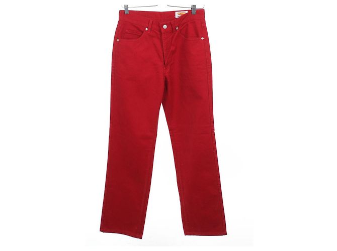 Autre Marque Vaqueros de mezclilla roja BIG JOHN de algodón hechos en Japón