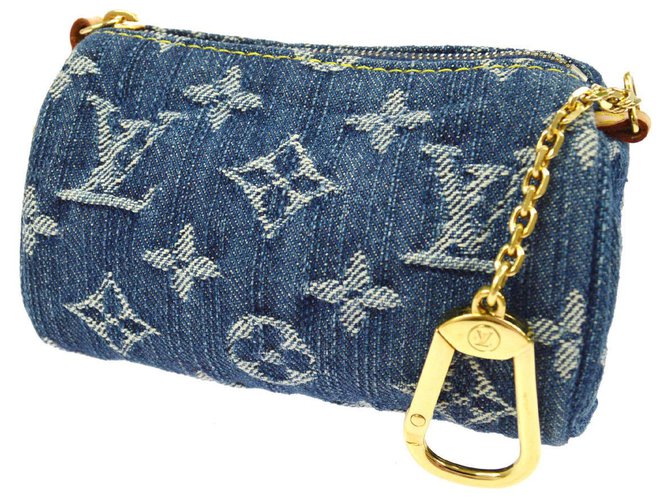 Louis Vuitton jeans bag jewelry Blue Cloth  ref.131062