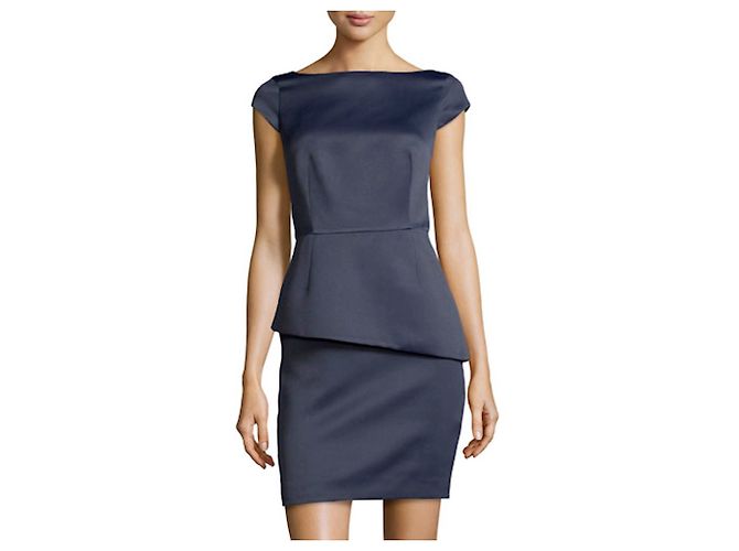 HALSTON HERITAGE KLEID Blau Marineblau