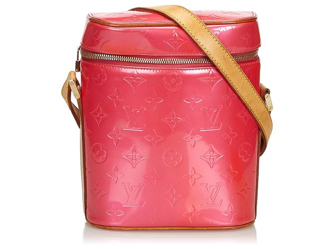 Louis Vuitton Pink Vernis Sullivan Vertikal Leder Lackleder  ref.131101