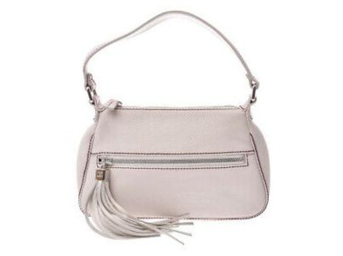 Chanel Vintage Shoulder Bag Beige Cloth  ref.131451