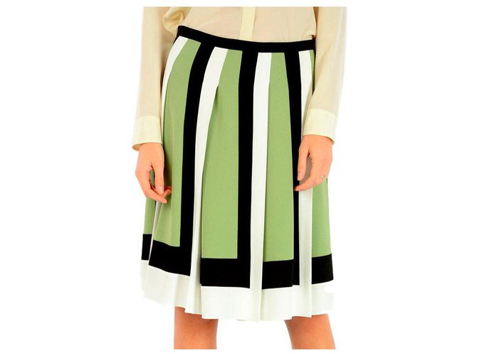 Valentino skirt Green Viscose  ref.131475