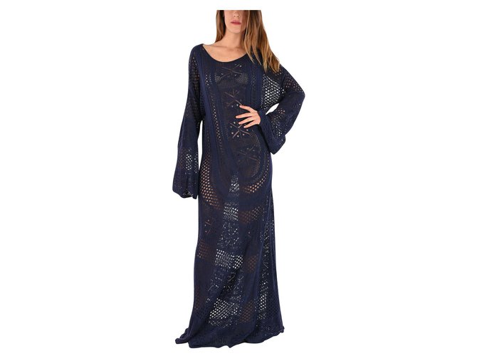 Chloé CHLOE DRESSES NEW 100% Dark blue Cotton  ref.131561