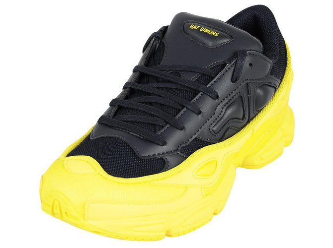 ADIDAS BY RAF SIMONS SNEAKERS NEW OZWEEGO Black Yellow  ref.131564